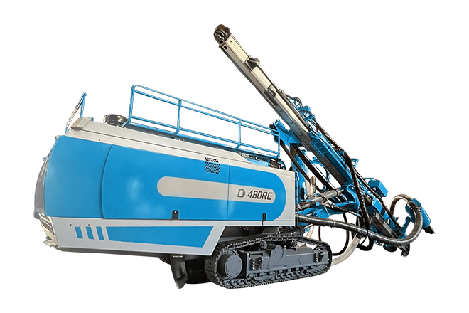 Integrated DTH drilling rig